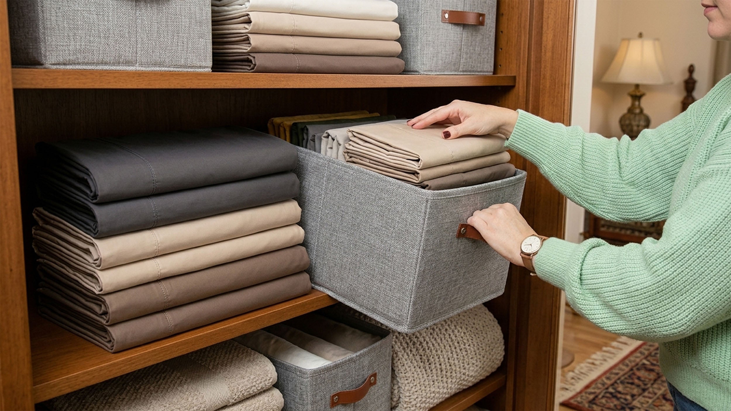 How to Organize Your Linen Closet and Save Space