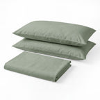 Sofia Home Textiles Bedsheets - Sofia Single Plain Bedsheet Set 3 Pieces (180 × 240 cm), Pistachio color, main product image - مفروشات صوفيا - ملايات - طقم ملاية صوفيا سادة سنجل  3 قطع (180 × 240 سم)، لون بستاج، صورة رئيسية