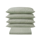 Sofia Home Textiles Bedsheets - Sofia Double Plain Bedsheet Set 5 Pieces (240 × 260 cm), Pistachio color, main product image - مفروشات صوفيا - ملايات - طقم ملاية صوفيا سادة دبل  5 قطع (240 × 260 سم)، لون بستاج، صورة رئيسية