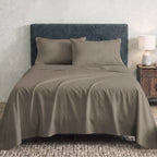 Sofia Home Textiles Bedsheets - full set contents of Sofia Single Plain Bedsheet Set 3 Pieces (180 × 240 cm) in Camel - مفروشات صوفيا - ملايات - محتويات طقم ملاية صوفيا سادة سنجل  3 قطع (180 × 240 سم) باللون جملي