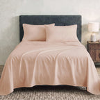 Sofia Home Textiles Bedsheets - full set contents of Sofia Single Plain Bedsheet Set 3 Pieces (180 × 240 cm) in Salmon - مفروشات صوفيا - ملايات - محتويات طقم ملاية صوفيا سادة سنجل  3 قطع (180 × 240 سم) باللون سالمون
