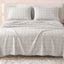 Sofia Home Textiles Printed Bedsheets - Sofia Circles Printed Double Flat Bedsheet Set 4 Pcs (240 × 260 cm) in Cafe spread on a double bed - مفروشات صوفيا - ملايات مطبوعة - طقم ملاية صوفيا دوائر دبل مسطحة 4 قطع (240 × 260 سم) باللون كافيه مفروش على سرير دبل
