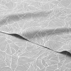 Sofia Printed Double Flat Bedsheet Set (240 x 260 cm) 4 Pcs Large Leaves