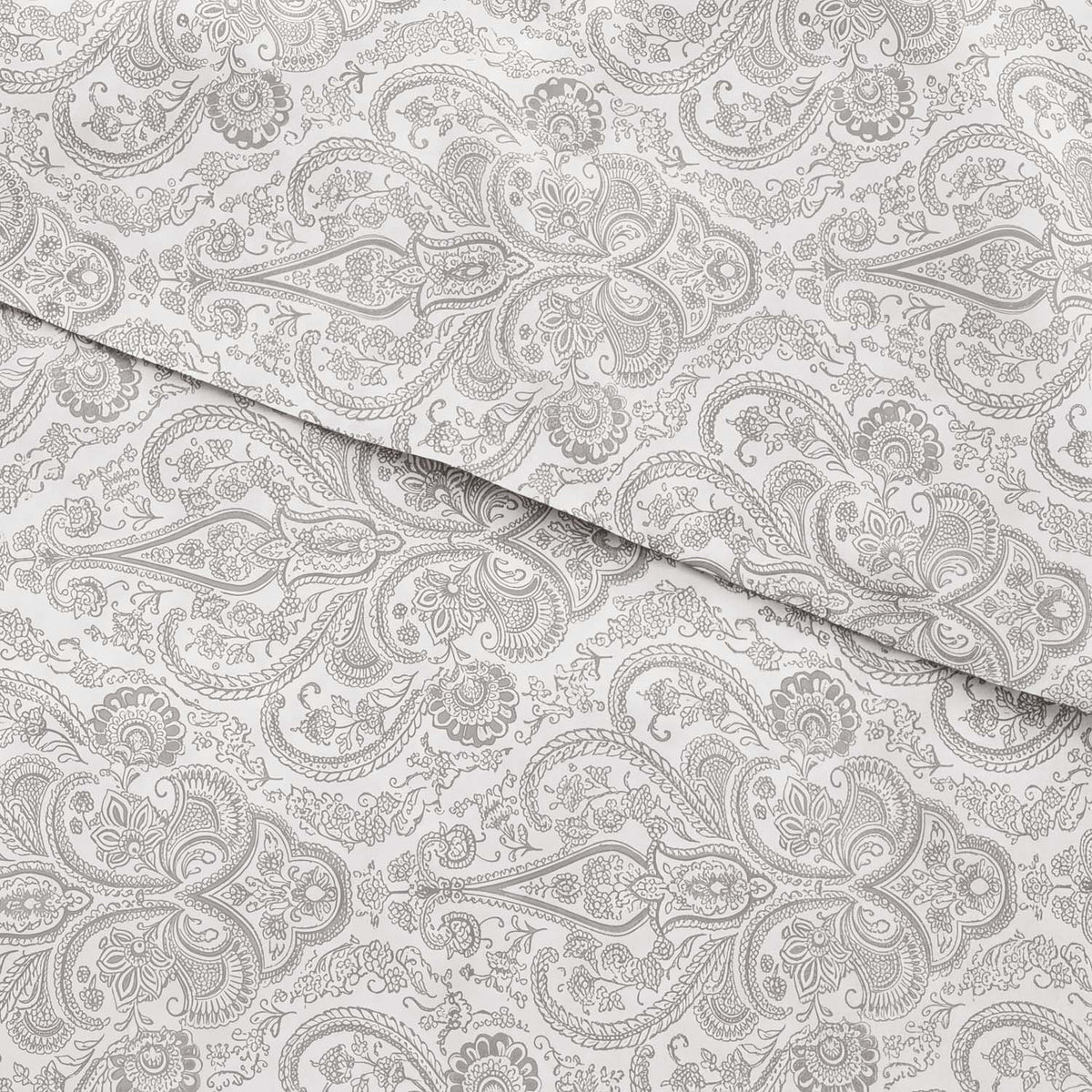 Sofia Printed Double Flat Bedsheet Set (240 x 260 cm) 4 Pcs Small Paisley