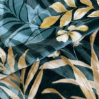 Sofia Yakouta 2-Ply Double Blanket (220x240) Floral Leaves