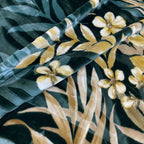 Sofia Yakouta 2-Ply Double Blanket (220x240) Floral Leaves