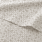 Sofia Printed Double Flat Bedsheet Set (240 x 260 cm) 4 Pcs Geometric Flowers