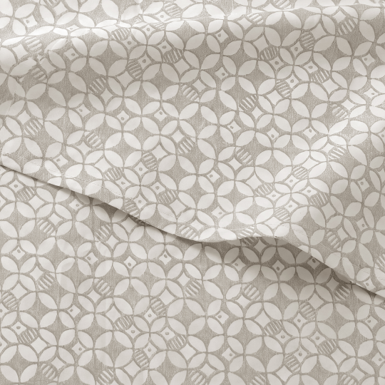 Sofia Printed Double Flat Bedsheet Set (240 x 260 cm) 4 Pcs Geometric Flowers